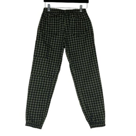 IVY PARK Joggers Kids Medium 11-12Y Houndstooth Denim Pants Black Green New - Picture 3 of 14